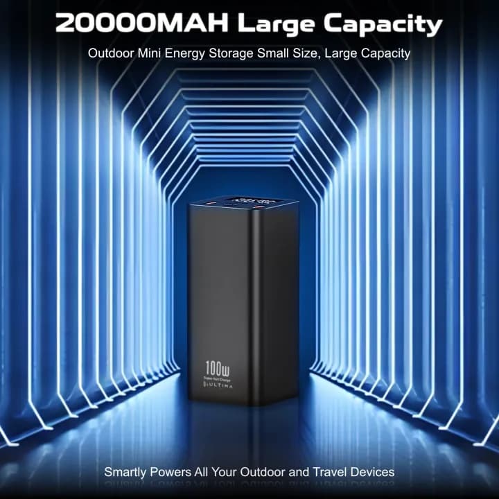 Ultima 20K Ultra Max 100W 20000mAh Power Bank - Full Metal Body, LED Display, PD & QC 3.0 — image 2