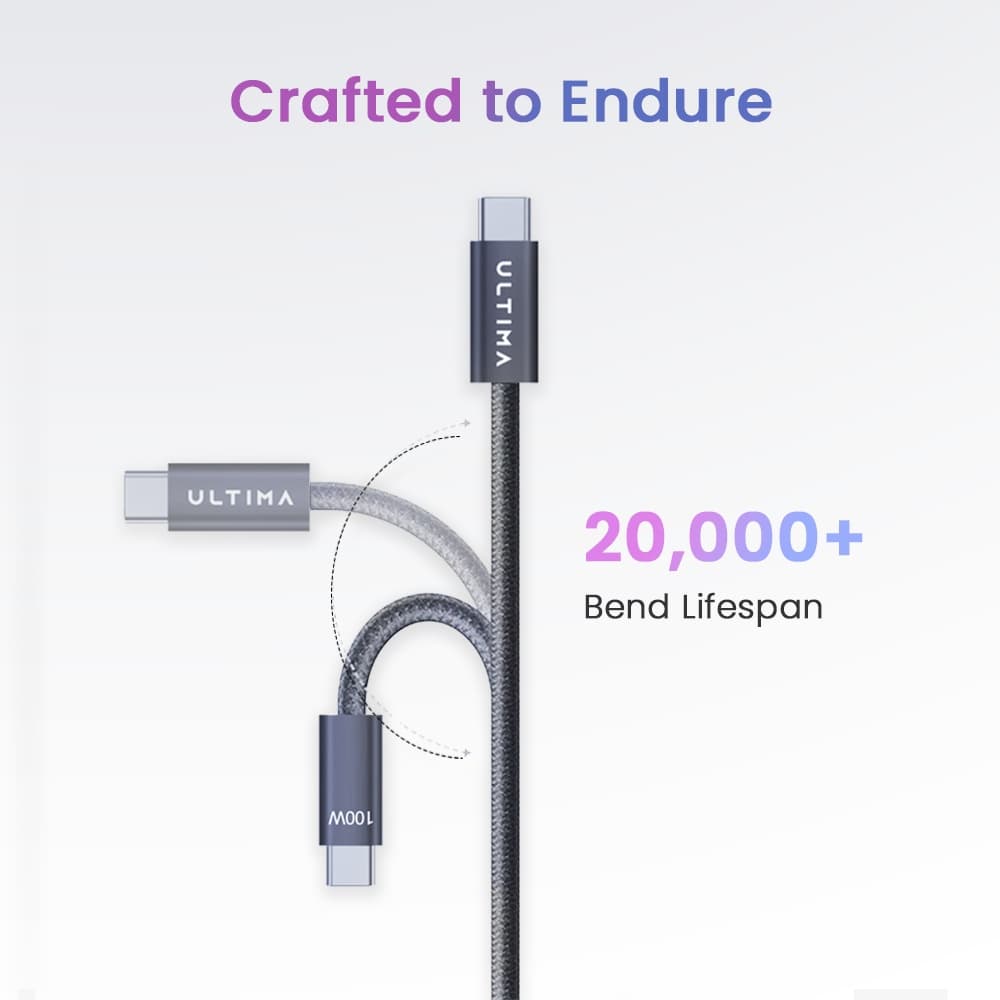 Ultima Flow 100W Type-C to Type-C Nylon Braided Cable — image 4