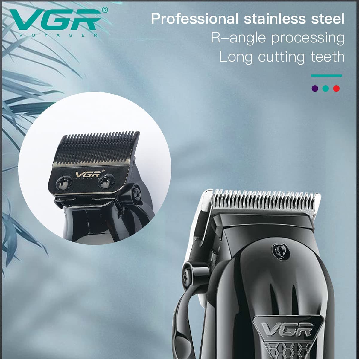 VGR V282 Salon Series Professional Digital Display Cordless Hair Clipper Trimmer — image 3
