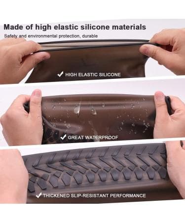 Waterproof Shoe Cover Non Slip Water Resistant Rain Shoe Cover Protector — image 3