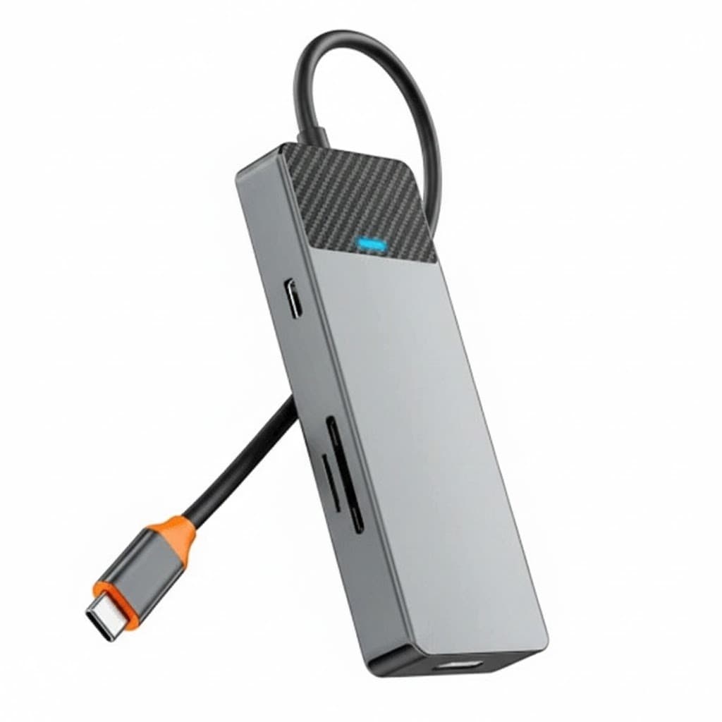 WiWU Linker 721 7 In 1 USB-C Hub Adapter Aluminum Alloy 100W PD + 4K HDMI — image 2