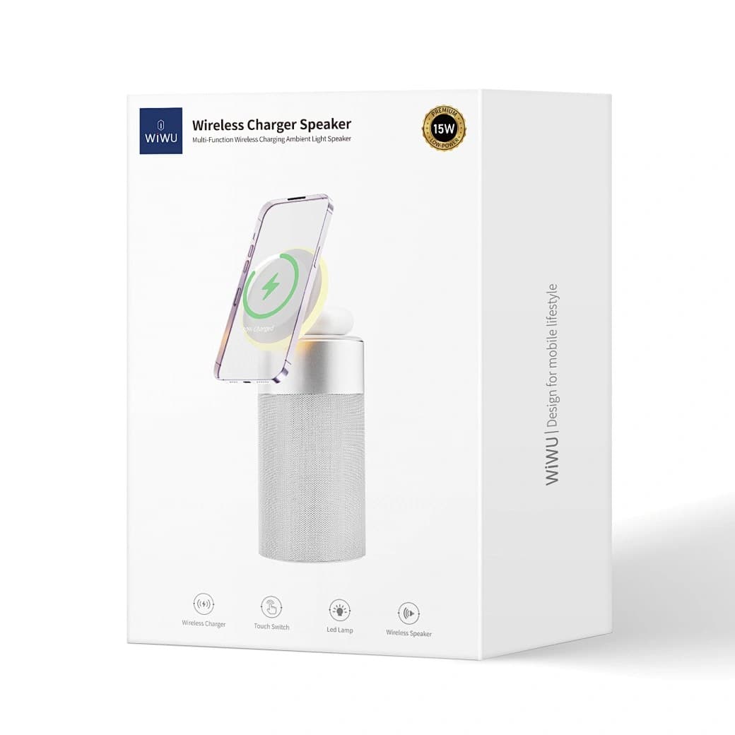 Wiwu W022 3 In 1 Wireless Charger Speaker — image 4
