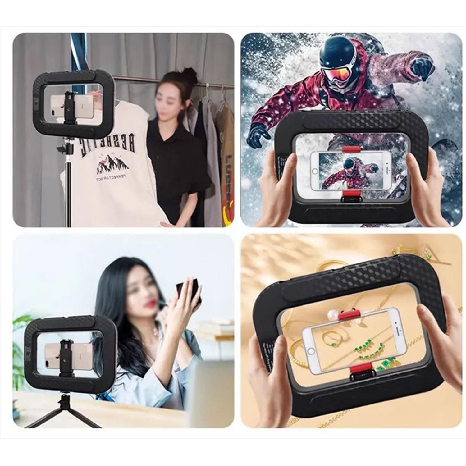 YM200 Rechargeable Handheld RGB Camera Ring Light & Stabilizer Kit With 20W Professional LED Fill Light. — image 4