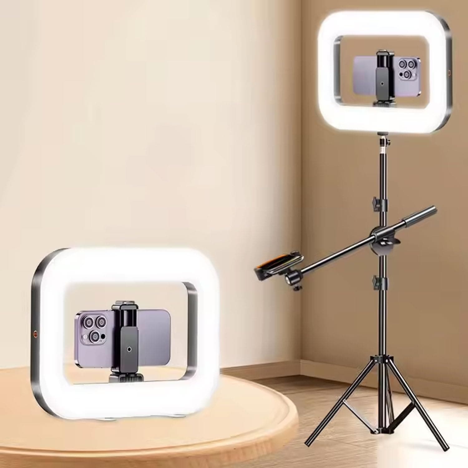 YM200 Rechargeable Handheld RGB Camera Ring Light & Stabilizer Kit With 20W Professional LED Fill Light. — image 6