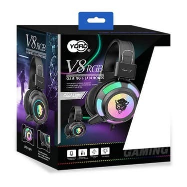 YORO V8 RGB RAMING COOL LED Light Stereo Surround Gaming Headphone — image 5